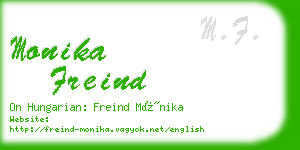 monika freind business card